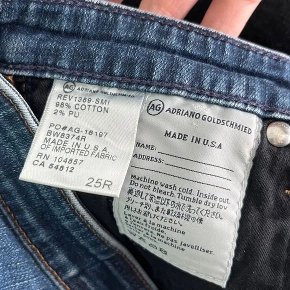 AG Jeans the legging ankle super skinny Women's Blue Jeans, size 25, - Picture 6 of 6